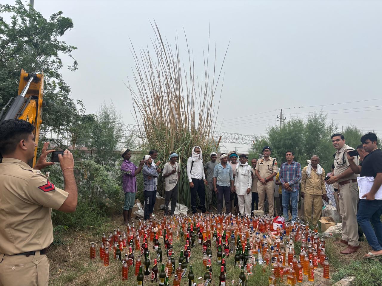 1070 bottles of liquor recovered in cases registered in Thana Bas destroyed